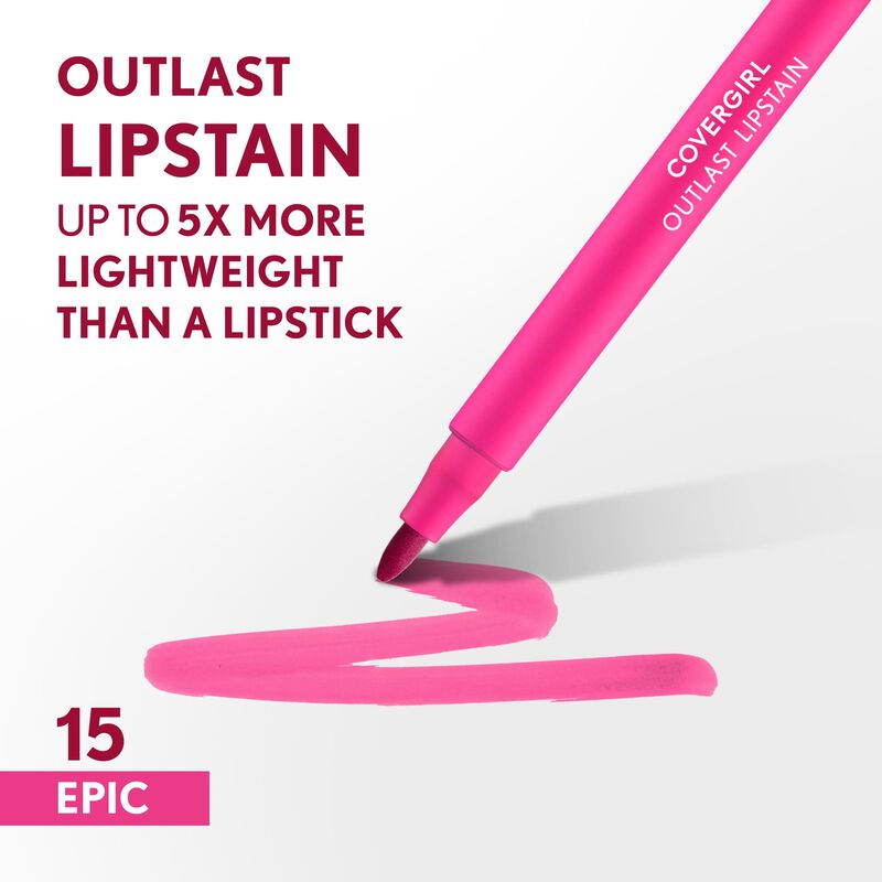 L&aacute;piz Labial Covergirl Outlast 15 Epic, Vegano ... image number null