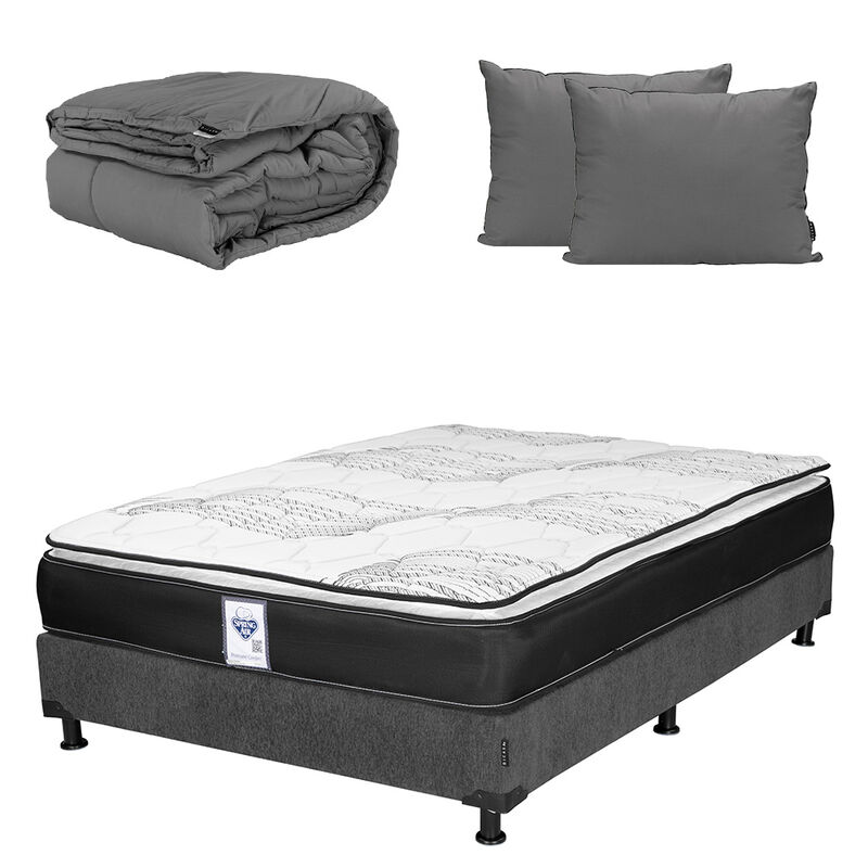Colch&oacute;n Queen Size Premier + Box + Almohadas 2p... image number null