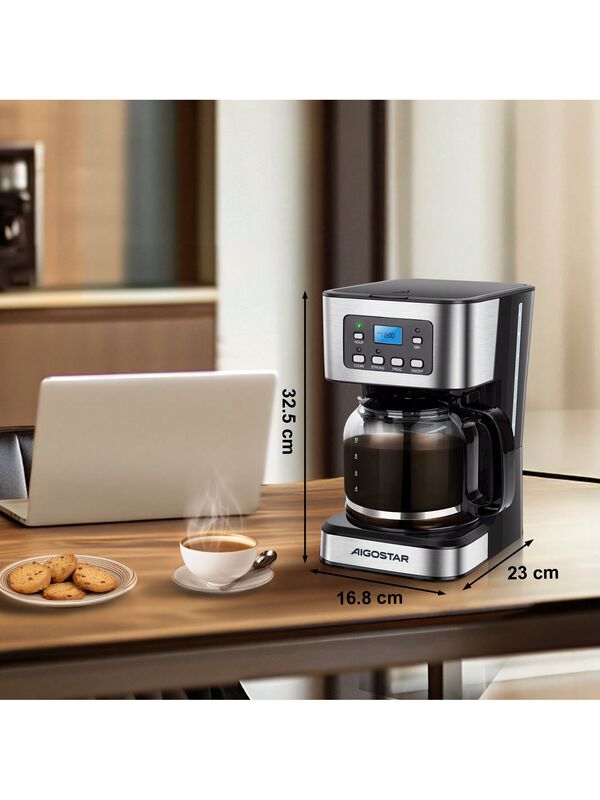 Aigostar Cafetera De Goteo Programable 12 Tazas... image number null