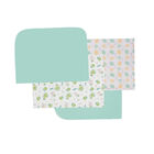 S&aacute;bana Reci&eacute;n Nacido Baby Mink Manta 4pz Turquesa