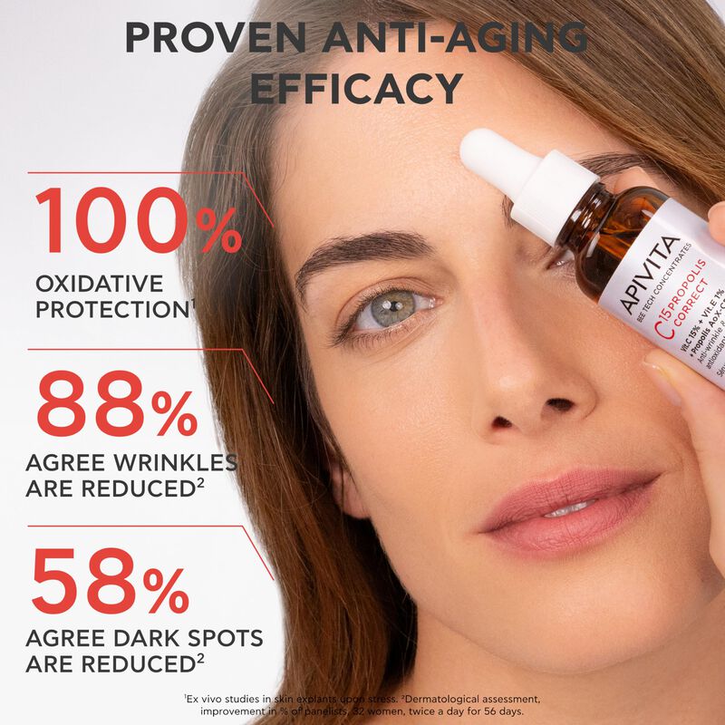 Suero Facial Apivita C15 Propolis Correct image number null