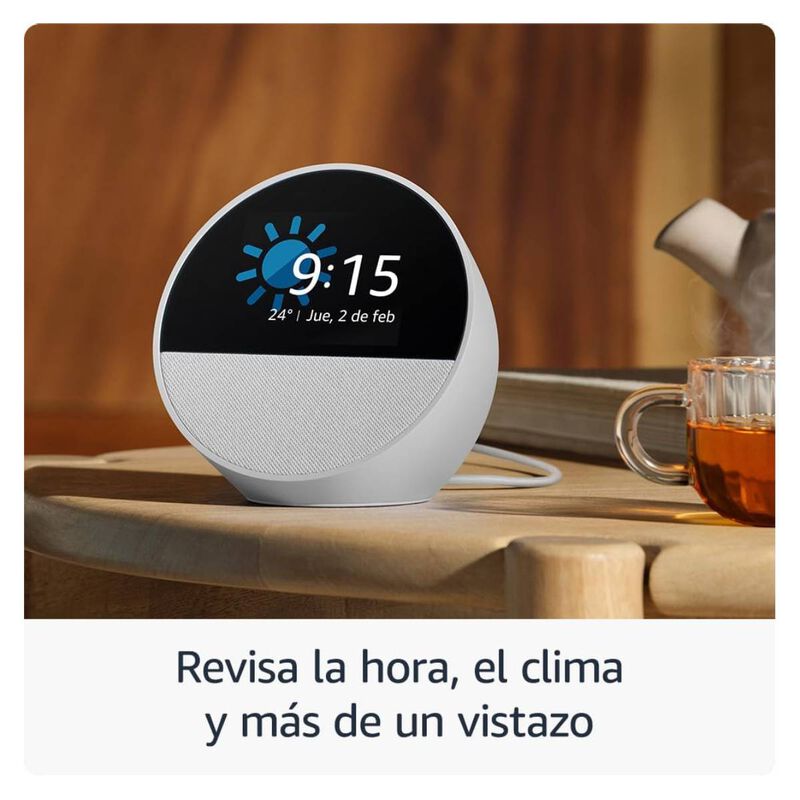 Echo Spot Blanco Glaciar con Alexa y Control In... image number null