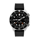 Reloj Nivada Sea To Sky Nano Cer&aacute;mica/P&iacute;el Cara Negra Gmt In