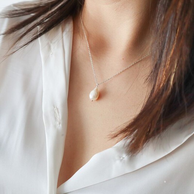 Set Perlas con Collar Corto de Perlas Dije de P... image number null