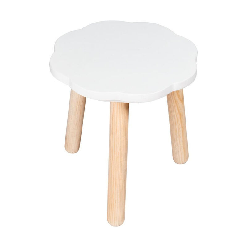 Banquito de Madera para Ni&ntilde;os- Nube - Blanco image number null