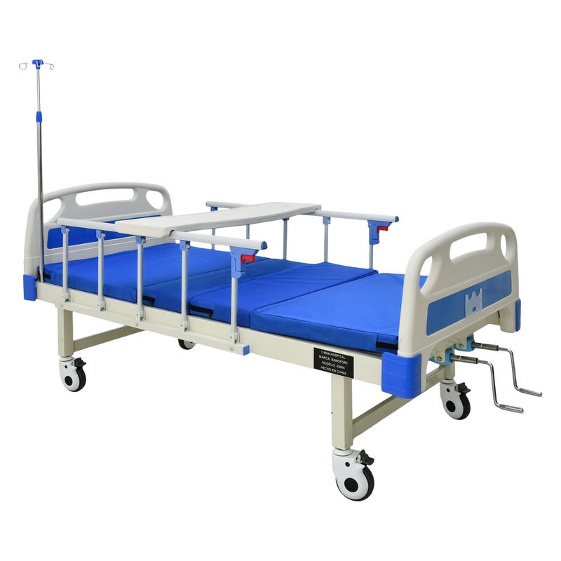 Cama Hospitalaria Manual Incluye Colchón Y Port... image number null