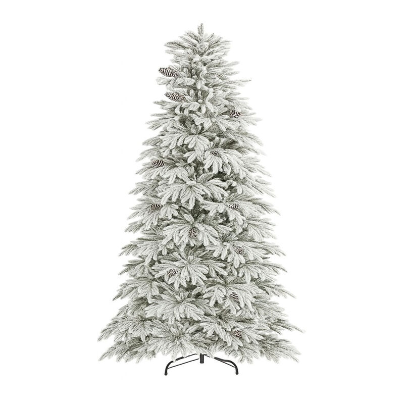 &Aacute;rbol de Navidad Premium Nevado con Pi&ntilde;as 1.80 ... image number null