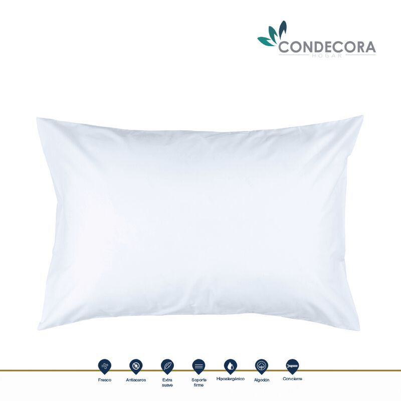 Almohada Algod&oacute;n 200 Hilos Est&aacute;ndar 48 cm X 85 ... image number null