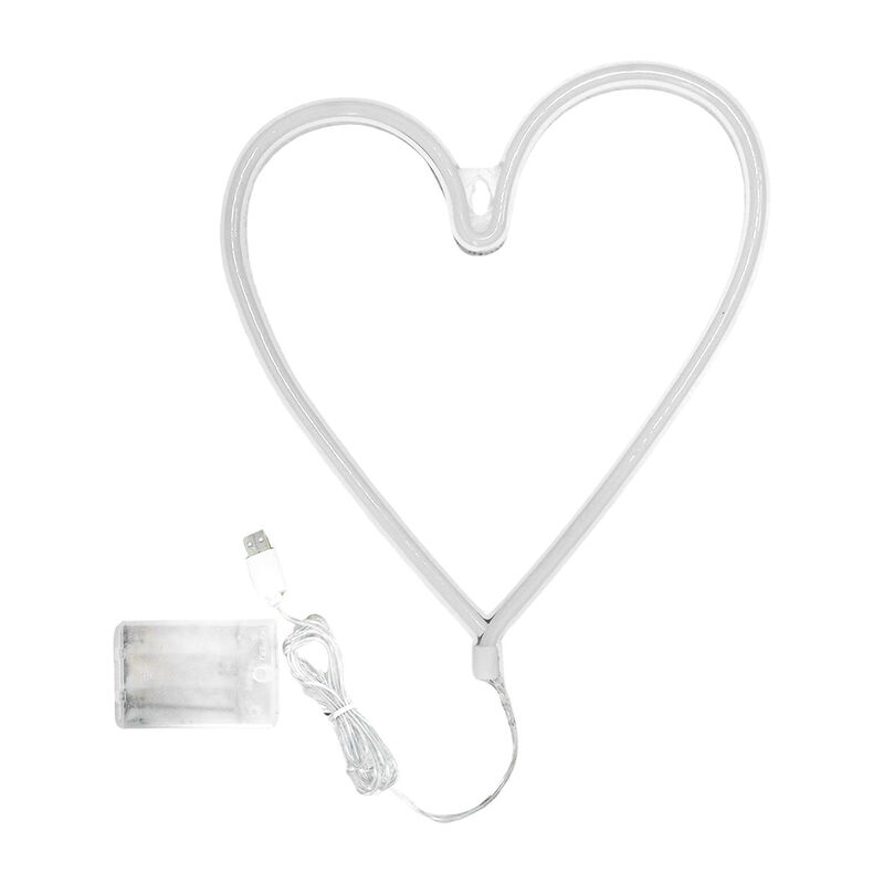 L&aacute;mpara Led En Forma De Coraz&oacute;n image number null
