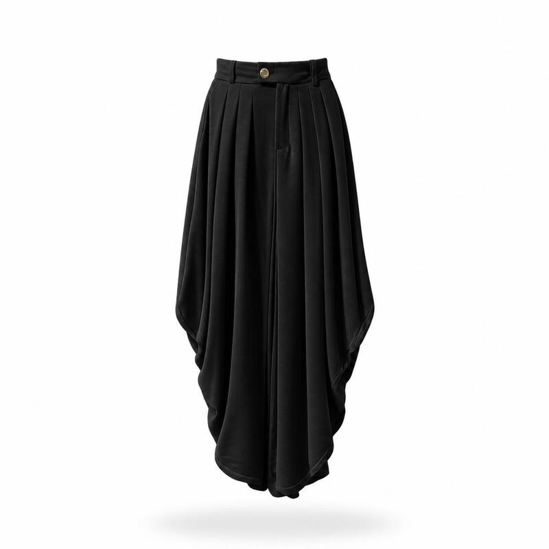 Pantalon Drapeado Lino image number null