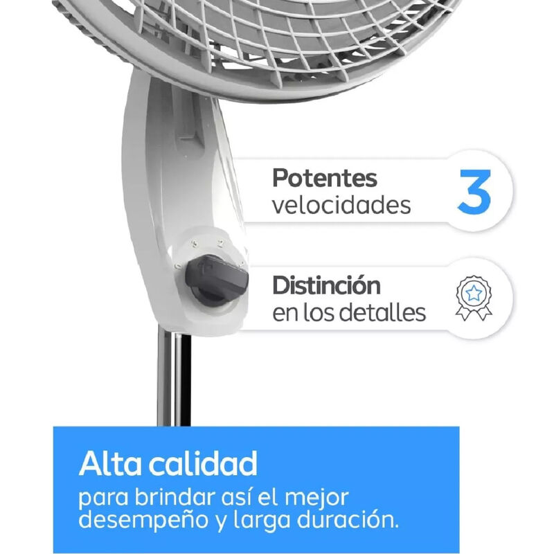 Ventilador de Pedestal 16" NAVIA P160 3 Velocid... image number null