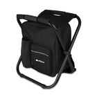 Silla Plegable Portátil HIKEO tipo Mochila Negro