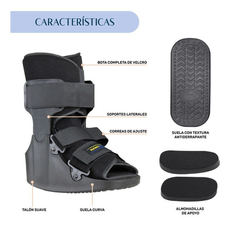 Bota Ortopedica Corta InM&oacute;vilizador Tobillo Fer... image number null