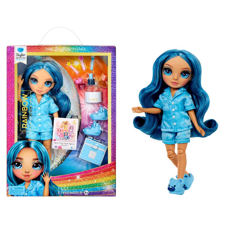 Mu&ntilde;eca De Moda Rainbow High Jr High Pj Party Sk... image number null