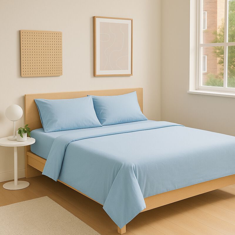 Juego de S&aacute;banas Tacto Algod&oacute;n Suaves y Durader... image number null