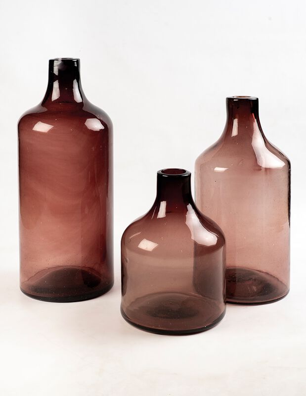 Jarrones Set de 3 Jarrones Decorativos de Vidri... image number null