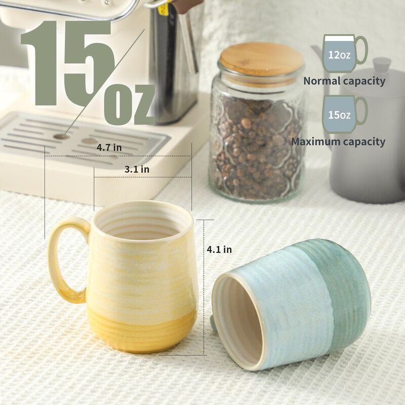 Juego De 6 Tazas De Caf&eacute; Coloridas Hasense 425 ... image number null
