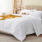 Juego De Edred&oacute;n Cozylux, Color Blanco, Tama&ntilde;o Queen, Cama De 7 Piezas En Una Bolsa