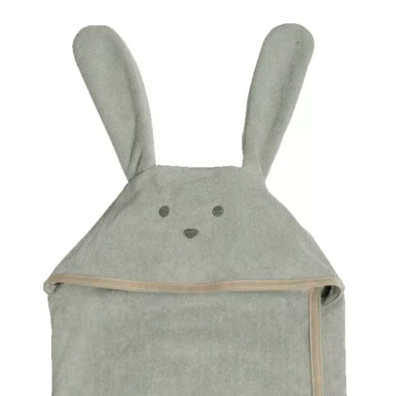 Toallita Con Capucha Bebé Baby Inc Bunny Gris image number null