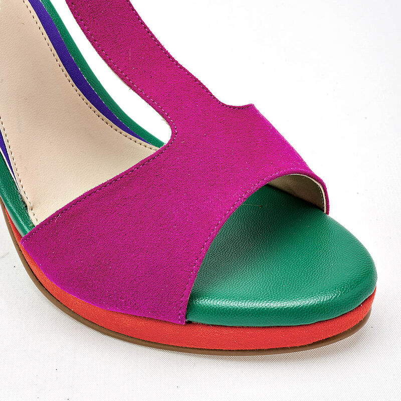 Moramora zapatilla abierta para mujer fucsia na... image number null