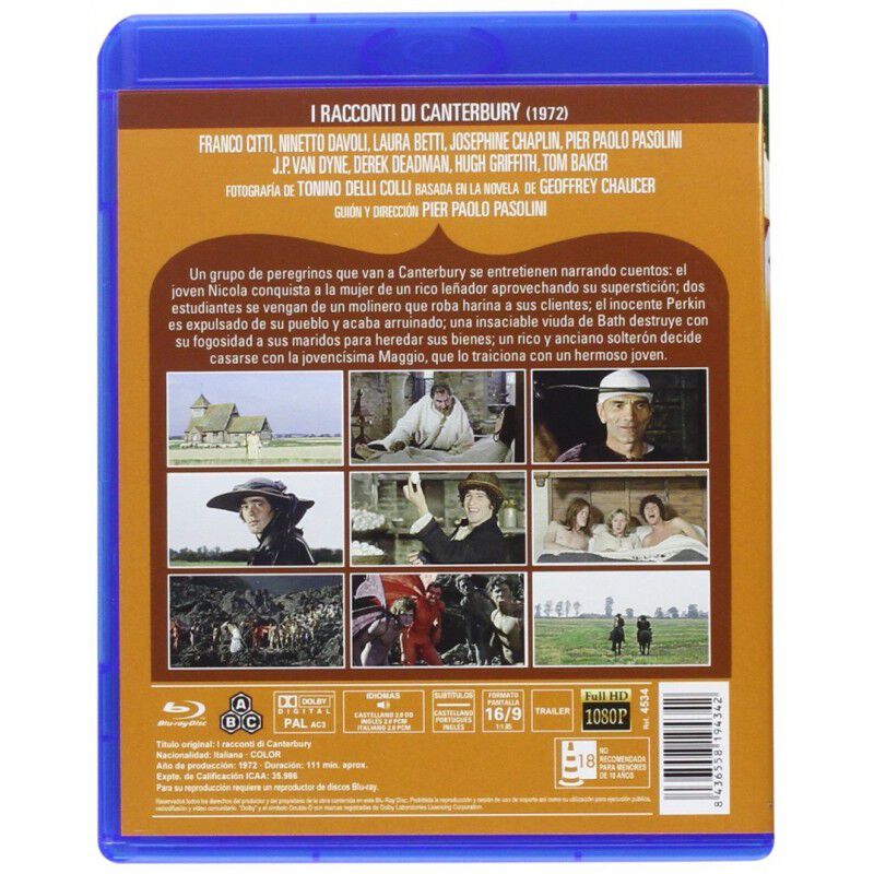 Los Cuentos De Canterbury [blu-ray] (1972) I Ra... image number null