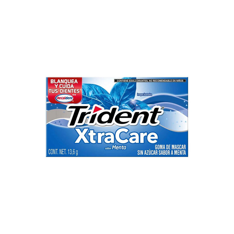 TRIDENT XTC 10S MENTA FUERTE 13.6G image number null