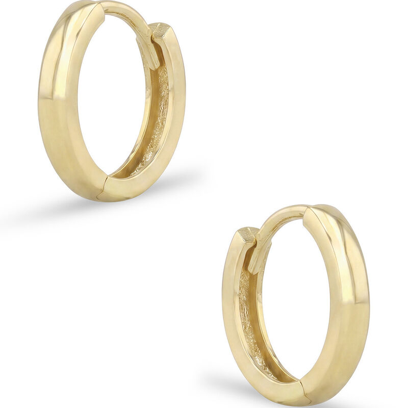 Arracadas Oro Rosa 10k 10 Mm Estilo Delicado | ... image number null