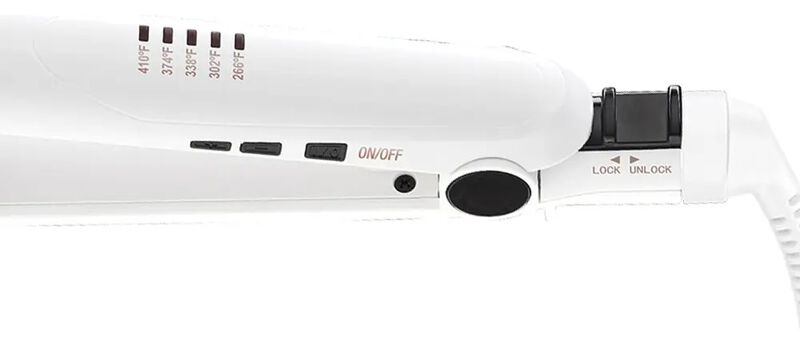 Conair Alaciadora 1" Blanca Con Placas Rose Gol... image number null