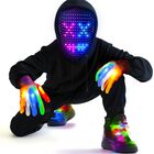 Set De M&aacute;scara Camlinbo Led Con Guantes Y Cordones Iluminados Coloridos