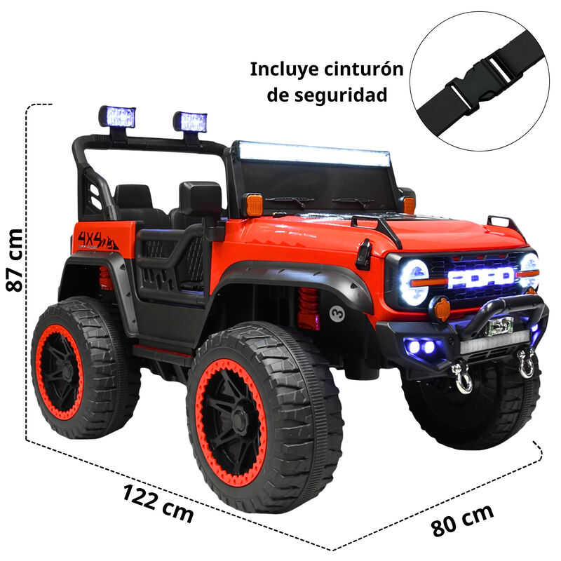 Montable Electrico Camioneta 4x4 para Ni&ntilde;os Blu... image number null