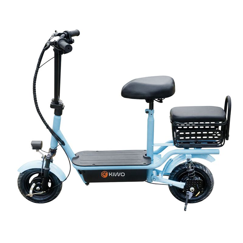 Scooter El&eacute;ctrico Con Asiento, Color Azul Claro image number null
