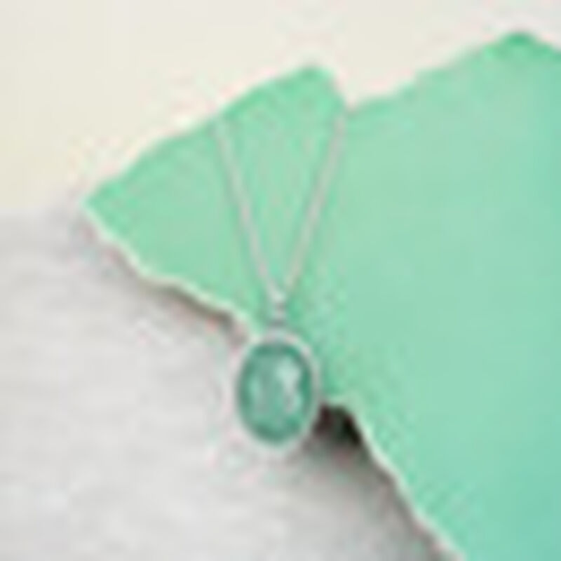 Dije piedra aventurina con cadena de plata .925 image number null