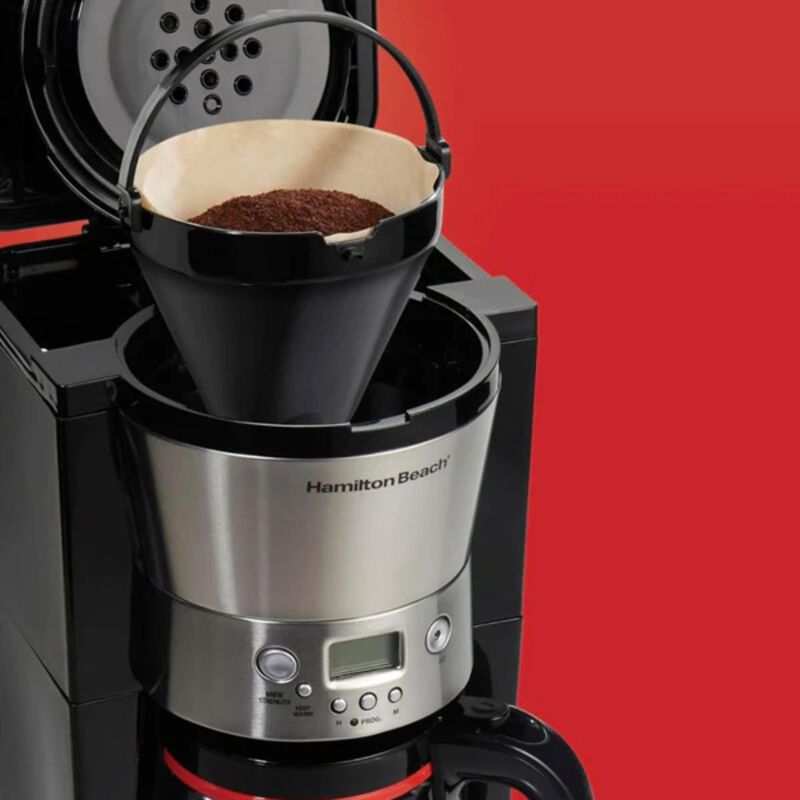 Cafetera Programable Hamilton Beach 12 Tazas Ne... image number null