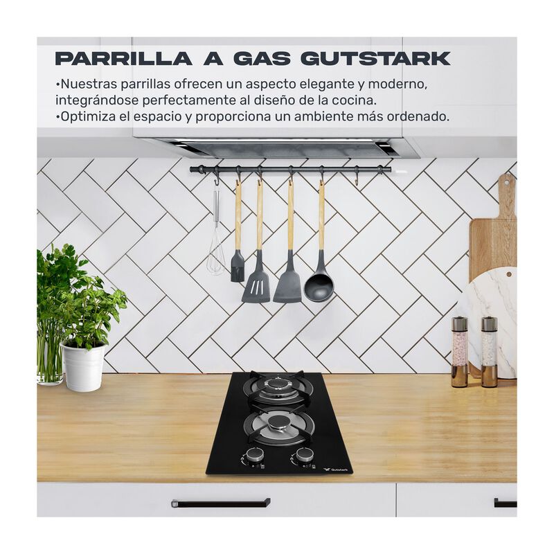Parrilla 2 Quemadores Premium Cristal Templado ... image number null
