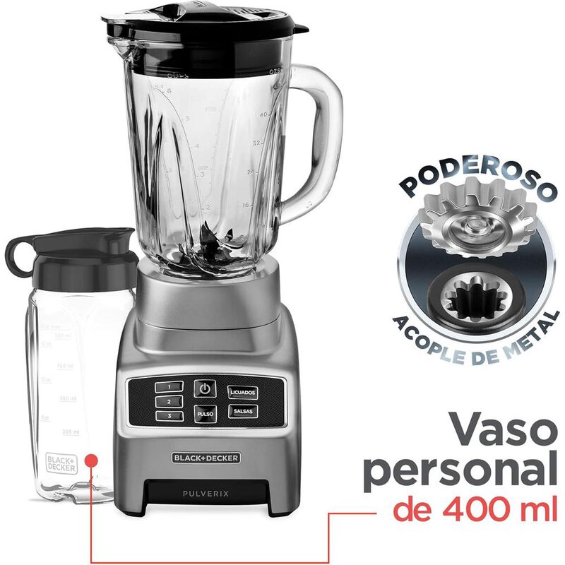 LICUADORA BLACK & DECKER BL1840M PULVERIX 12VEL... image number null