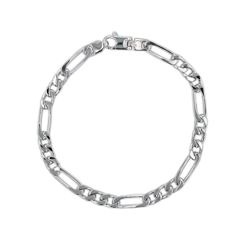 Pulsera Plata 925 Figaro 3x1 21cm image number null