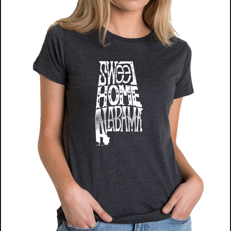 Camiseta Mezcla Premium Word Art Para Mujer - S... image number null