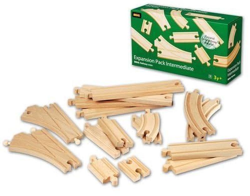 Pack De Expansi&oacute;n, Juego De Trenes De Madera Br... image number null