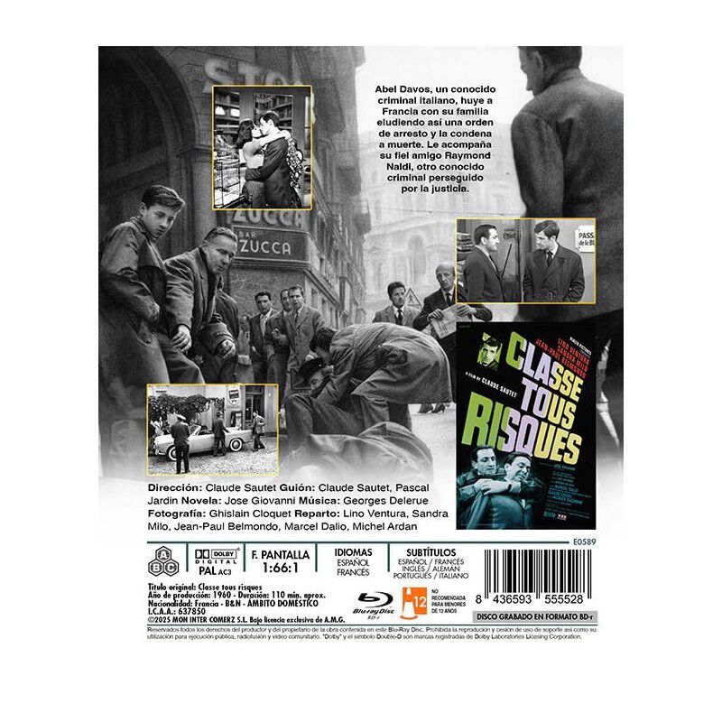 A Todo Riesgo [blu-ray R] (1960) Classe Tous Ri... image number null