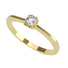 Anillo de Compromiso en Oro Amarillo 14K con Circonia -  Talla:10/ FJ722-14Y-CZ-10