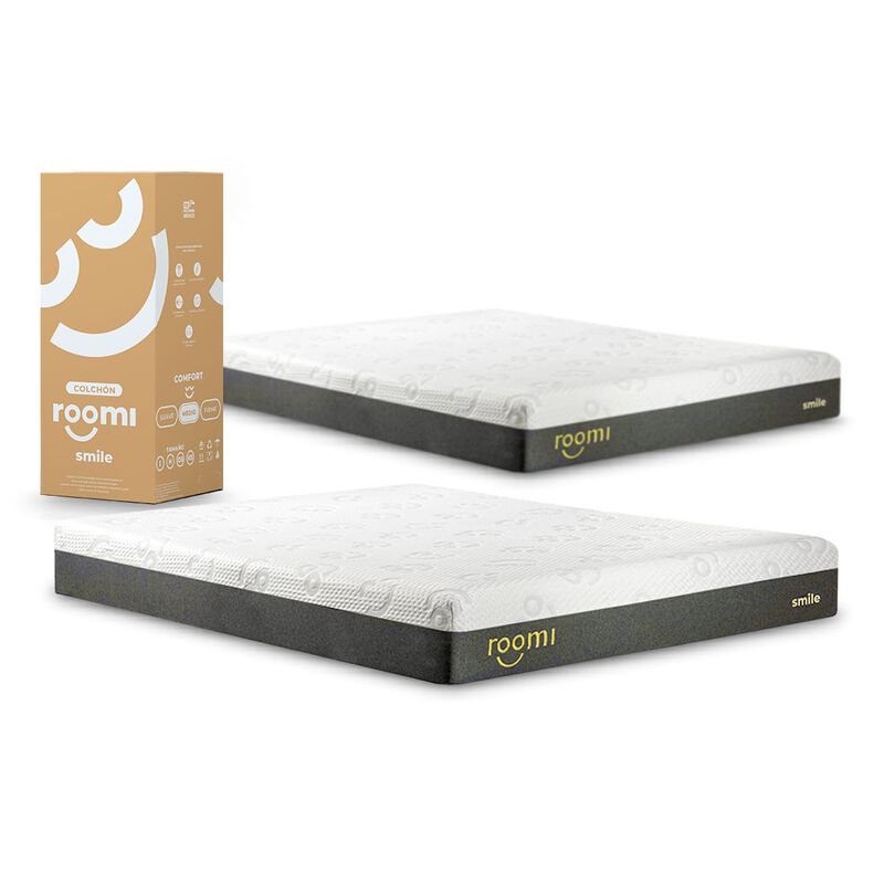 Pack de 2 Colchones Matrimoniales Roomi Smile d... image number null