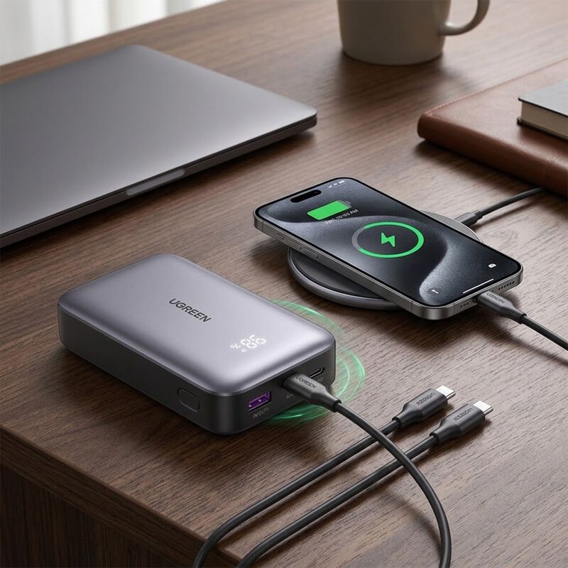 Power Bank 10000mah 30w Pd3.0 Usb-c Usb-a Panta... image number null