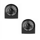 Combo 2 Ventiladores De Escritorio O Piso Plastico Negro  9