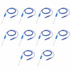 10 Aguja Monopolar Desechable Con Cable 50mm 26g Azul