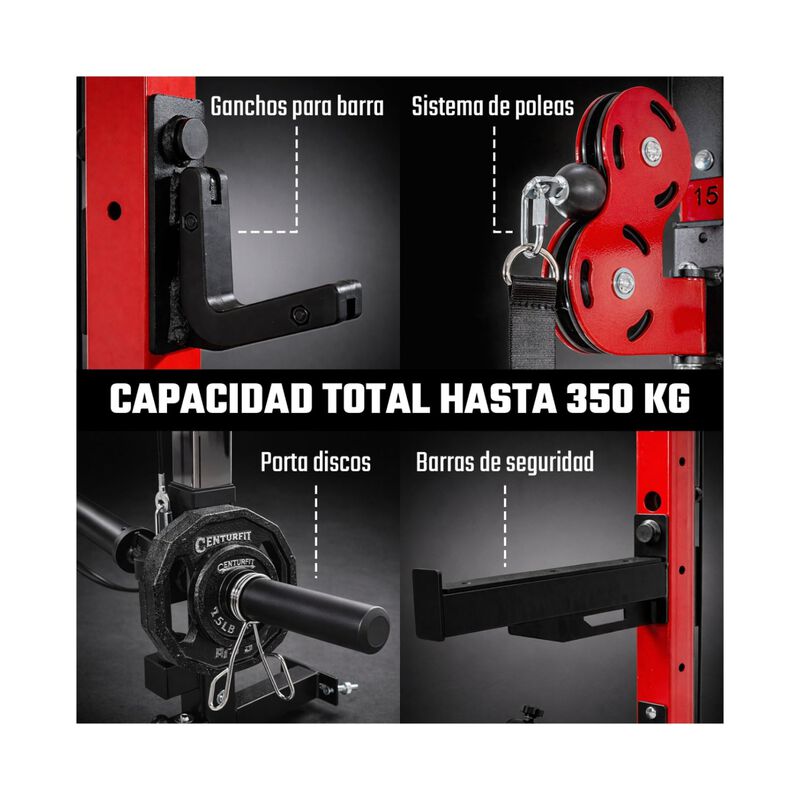 Power Rack Empotrado Plegable Gimnasio Multifun... image number null