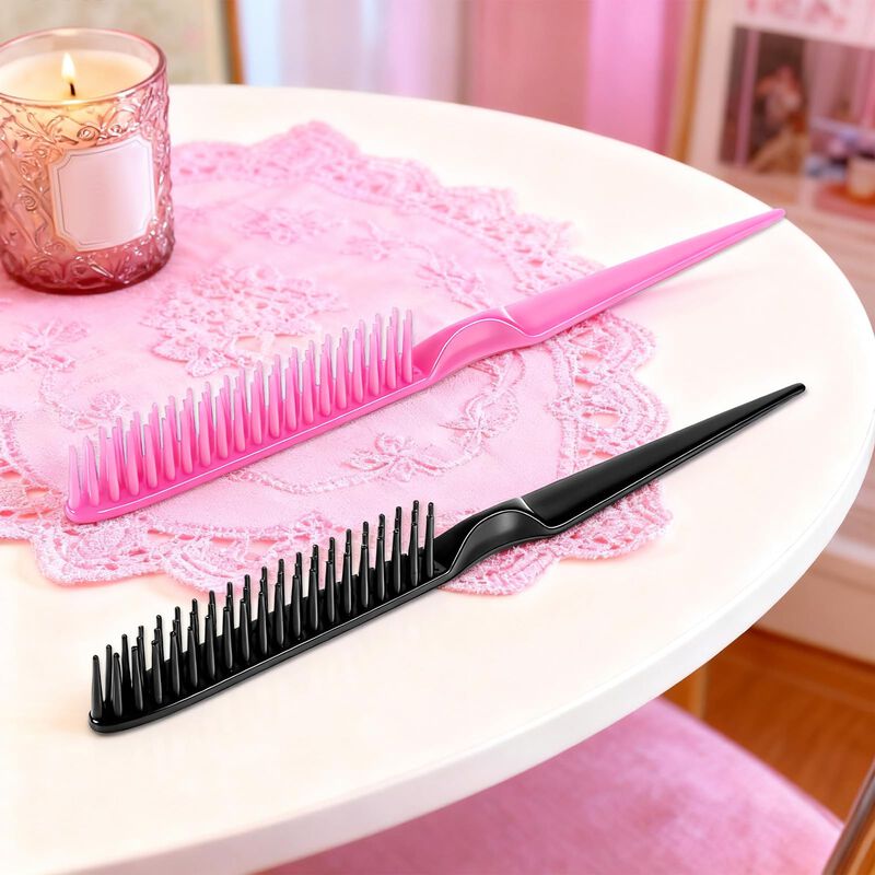 Set De Peines Exircy 4 Piezas Rosa Y Negro image number null
