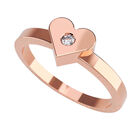 Anillo de Compromiso de 14K con Diamante de Laboratorio 0.20 CT F VS1 Talla 7 ORO ROSA 14K&ndash; / FJ792-20-14R-LG-7