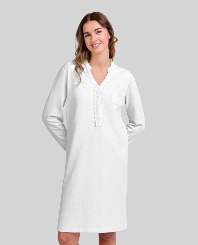 Camis&oacute;n Lencero Pata M/L Marfil image number null