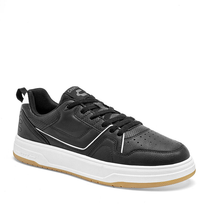 Charly Tenis urbano para hombre. Negro blanco image number null