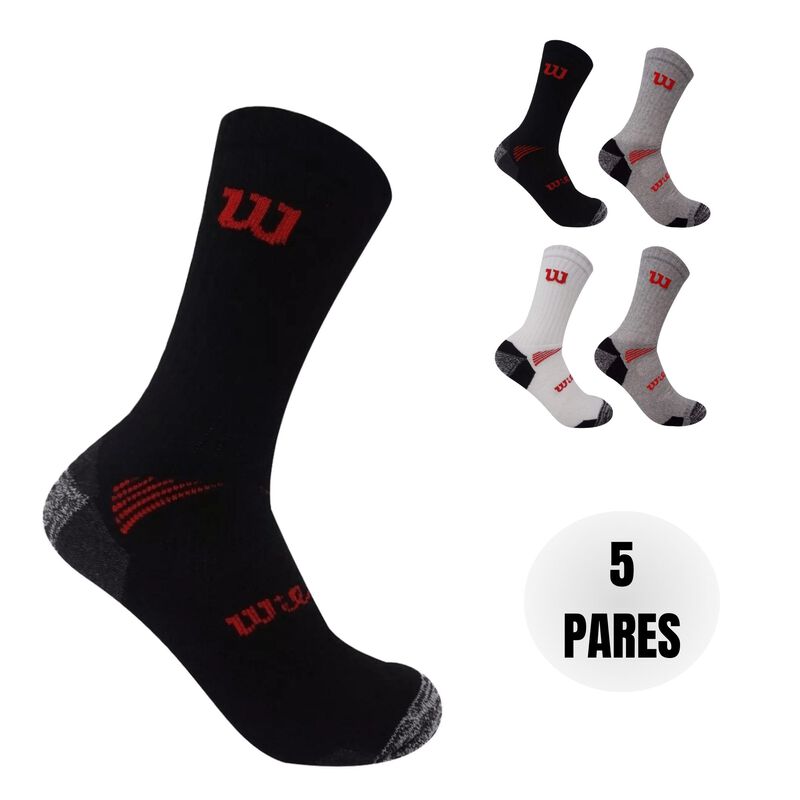 Wilson 5 Pares de Calcetas para Hombre, Color M... image number null